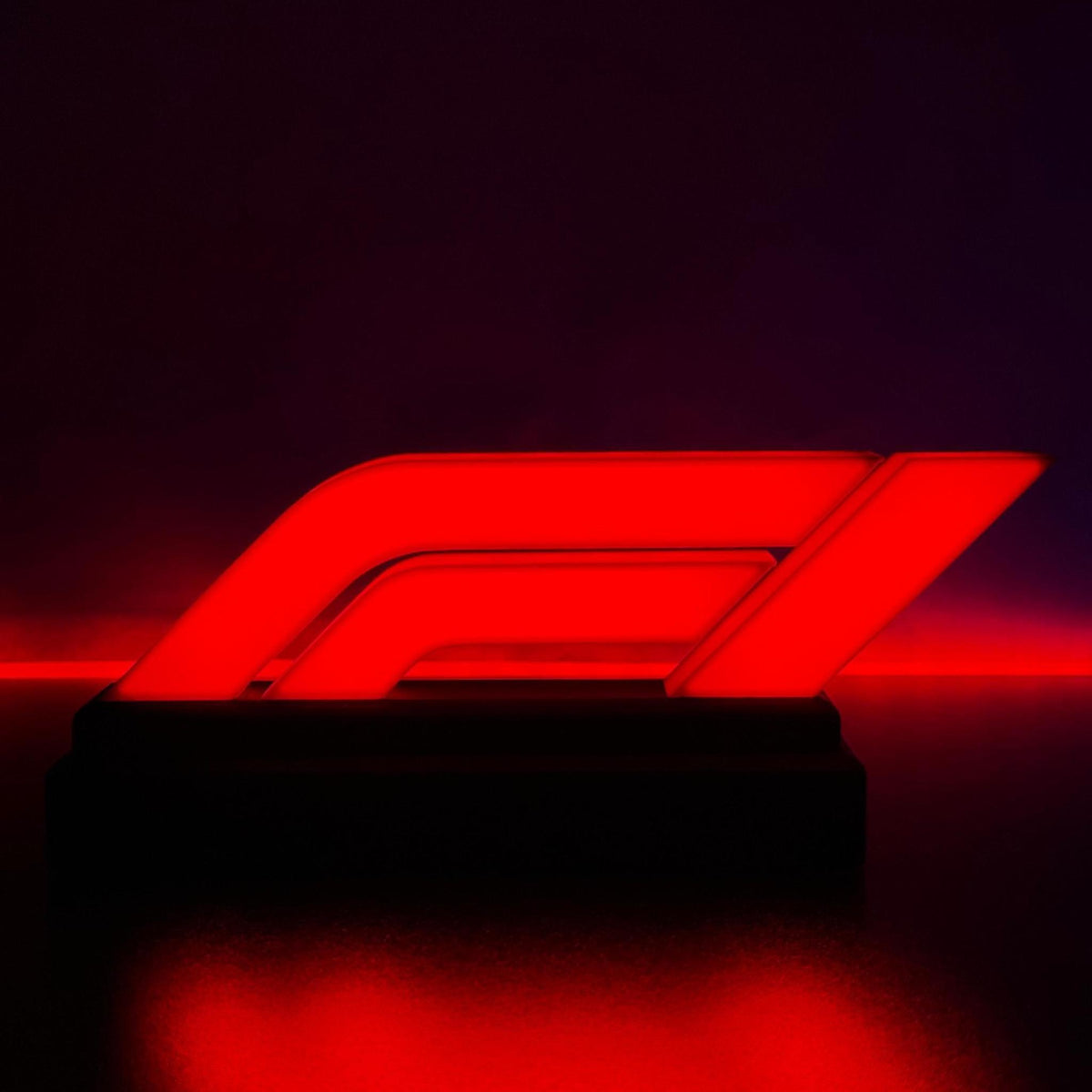Racing Inspired LED Logo Sign, Motorsport Desk Light, Formula Style Gaming Decor, Car Enthusiast Gift, Man Cave Display - StickShopUK