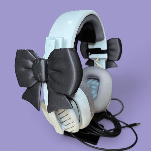 Coquette Bow Headphone Stand – Aesthetic Desk Decor