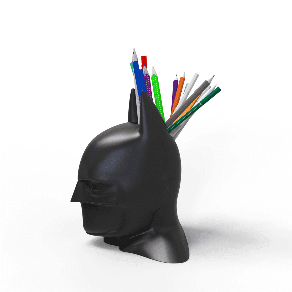 Pot à crayons inspiré de Batman | Organisateur de bureau Dark Knight