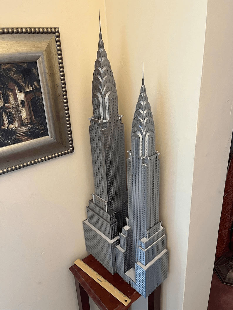 Chrysler Building Inspired Miniature NYC Skyscraper Model