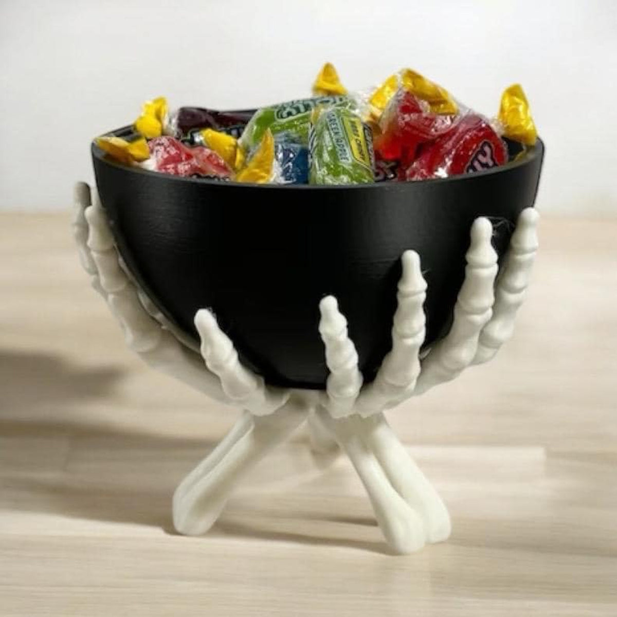 Skeleton Hands Halloween Candy Bowl – Spooky Gothic Decor