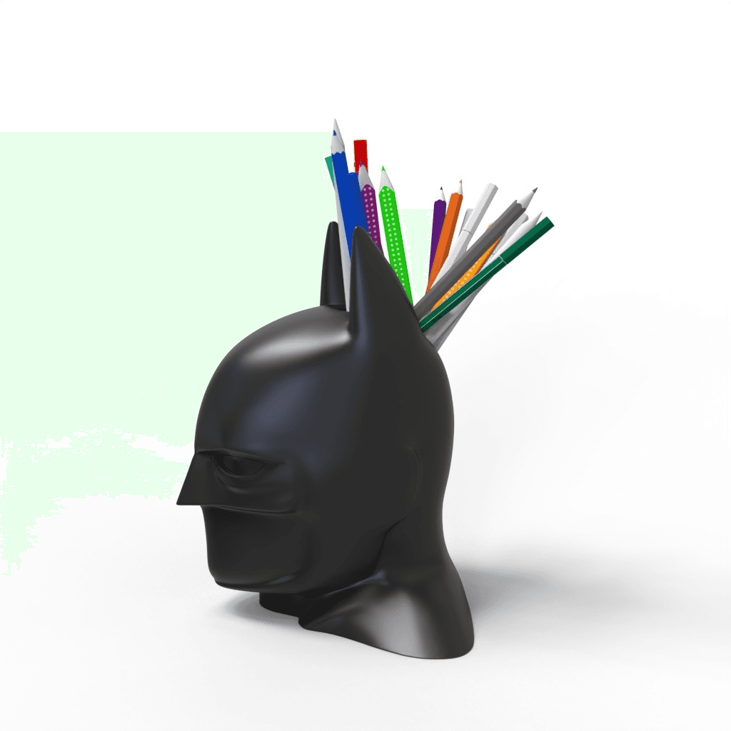 Pot à crayons inspiré de Batman | Organisateur de bureau Dark Knight
